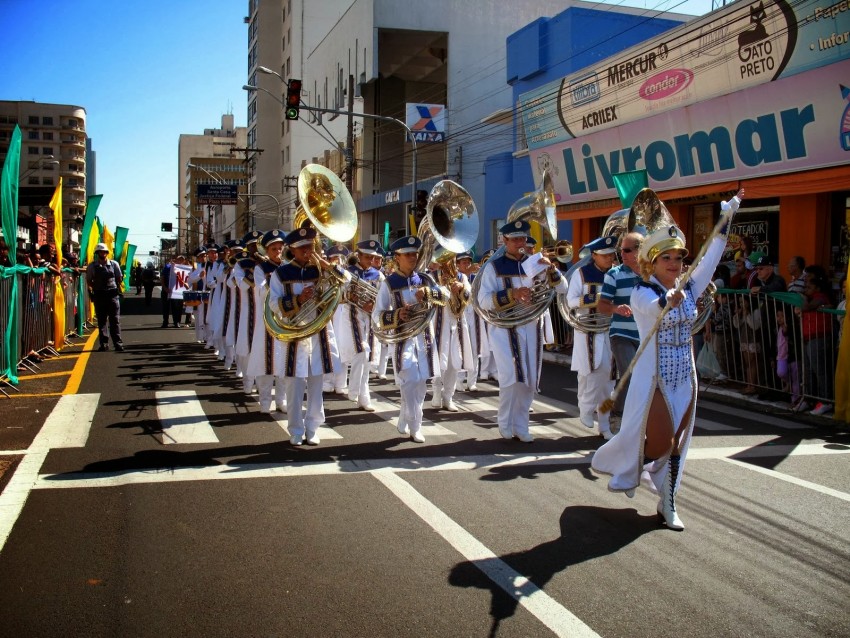 Banda Marcial Cidade de Marília. Foto/Reprodução 