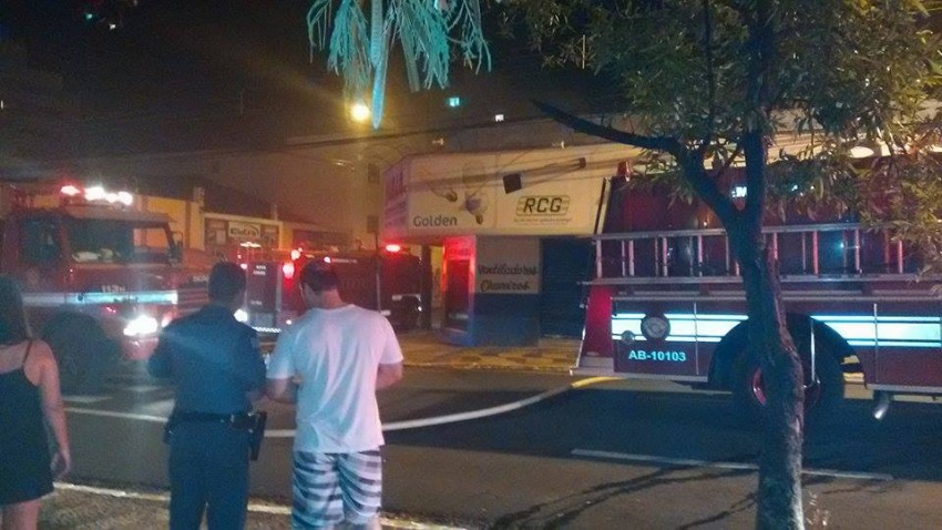 Ocorrência no centro de Marília mobiliza Corpo de Bombeiros