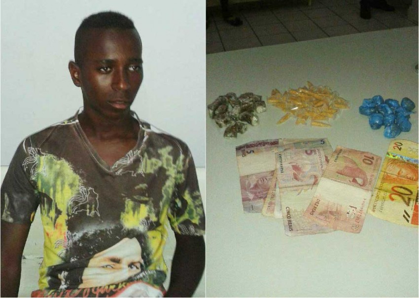 Polícia Militar prende jovem na ‘biqueira do lixão’