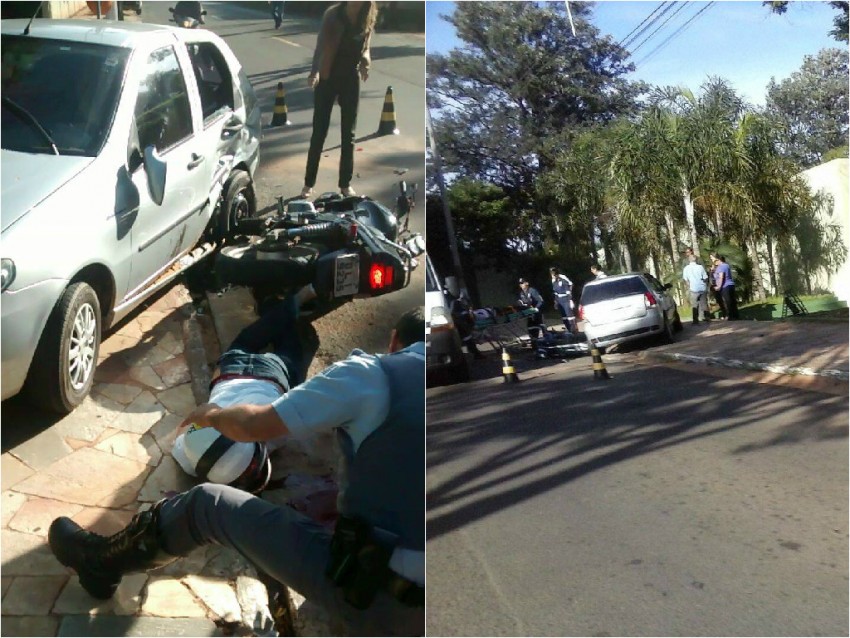 Motociclista sofre grave acidente na zona oeste de Marília
