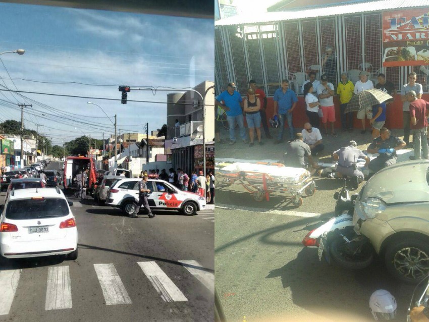 Motociclista fica ferida em grave acidente na João Ramalho