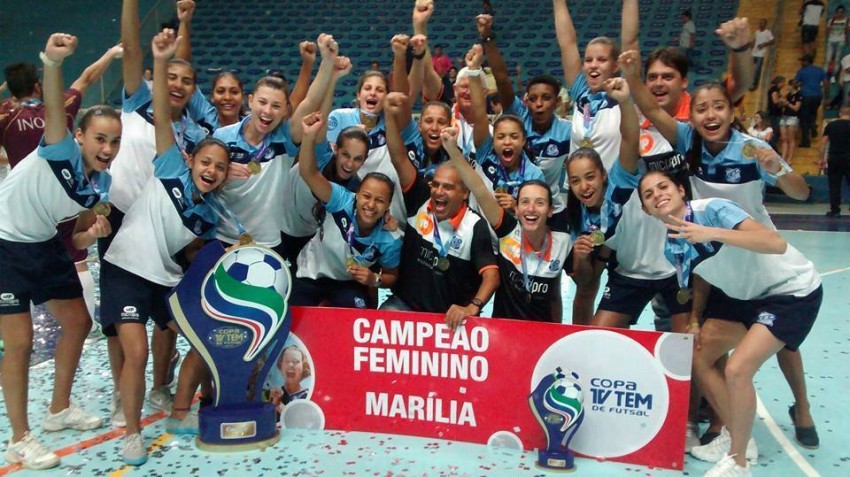 Meninas de Marília conquistam título da Copa TV TEM