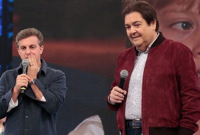 Televisão: Faustão se irrita com Luciano Huck