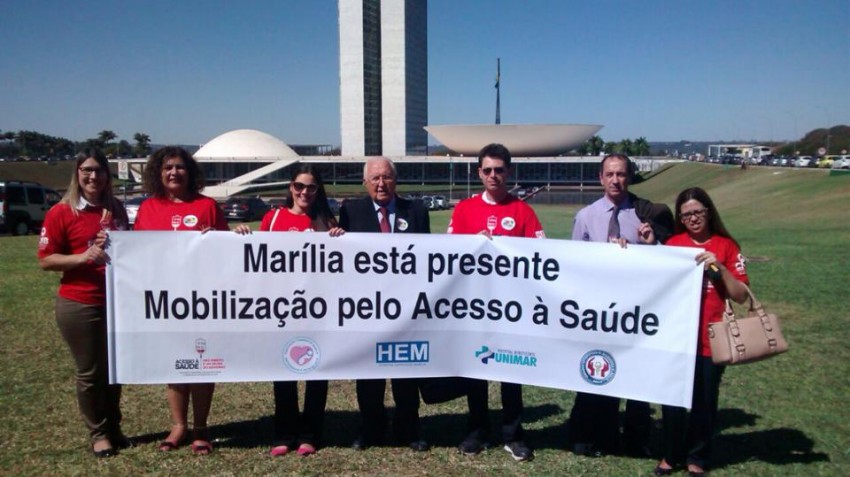 Marilienses participam de movimento pela saúde em Brasília