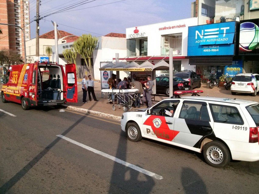 Adolescente é atropelado na Avenida Rio Branco