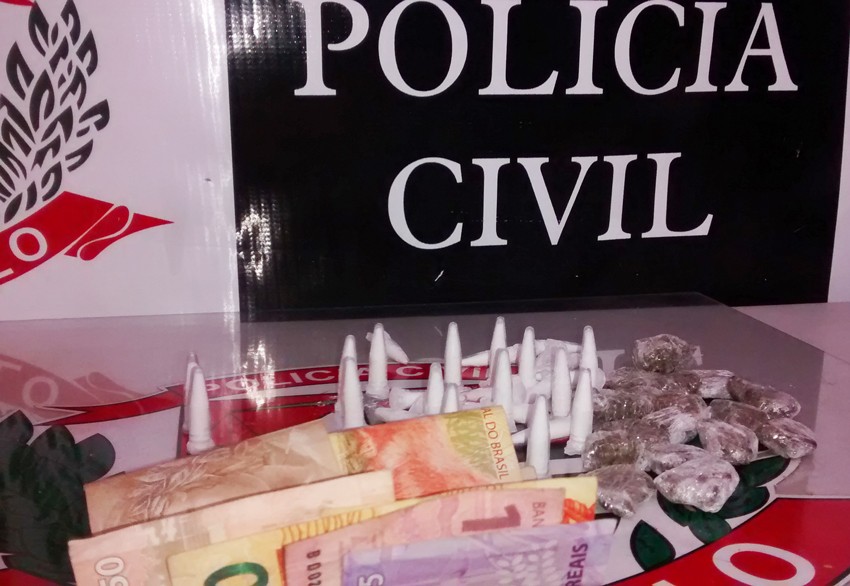 Polícia prende menor que vendia droga próximo de crianças