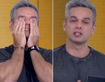 Otaviano Costa chora a perda de dois amigos no Vídeo Show