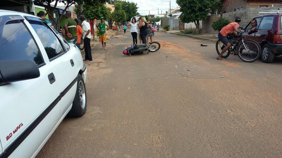 Criança se fere em acidente na zona norte