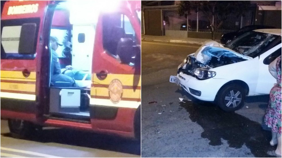 Motociclista fica ferido em acidente na zona oeste