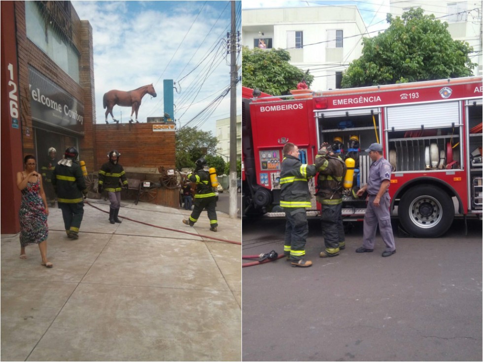 Incêndio em loja mobiliza Bombeiros na zona norte