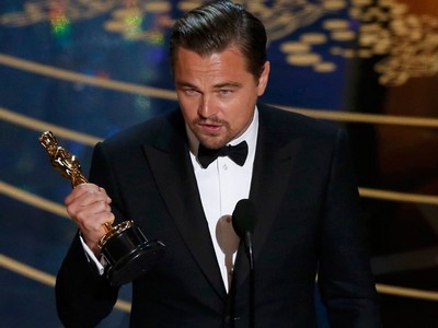 Leonardo DiCaprio vence o Oscar de melhor ator