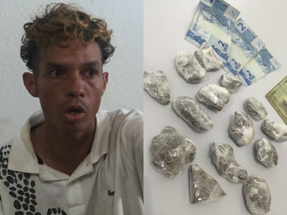 ‘Diabo Loiro’ é preso com maconha no centro