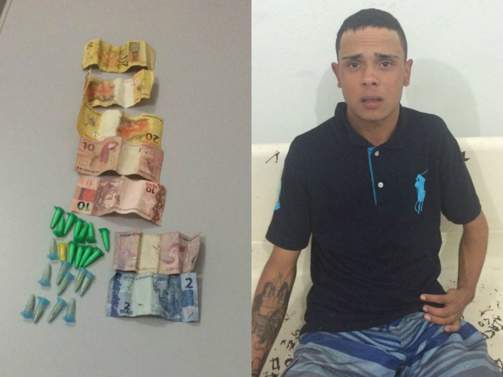 Jovem é preso com cocaína na zona sul