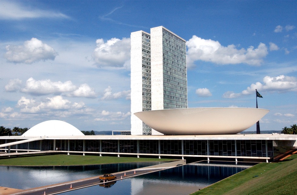 Foto externa do Congresso Nacional 22.11.03 Foto Reynaldo Stavale