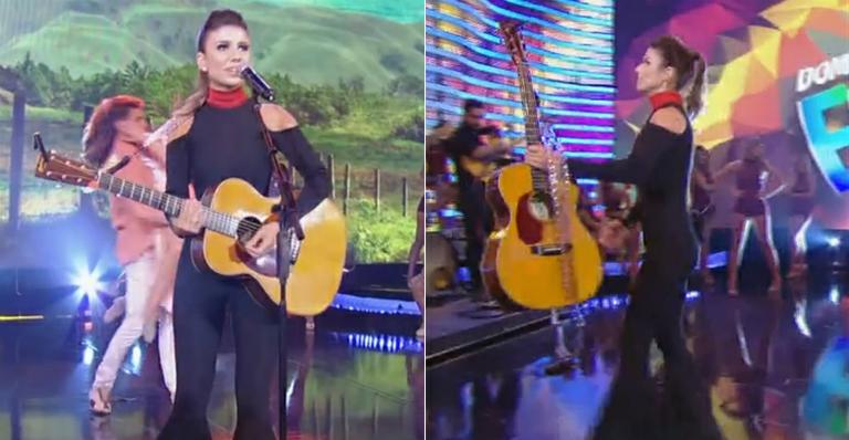 Paula Fernandes se irrita e solta palavrão no Faustão