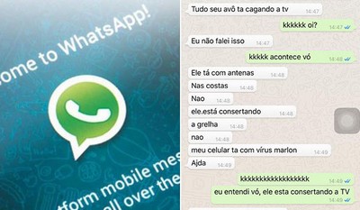 Avó usa WhatsApp pela primeira vez e faz sucesso