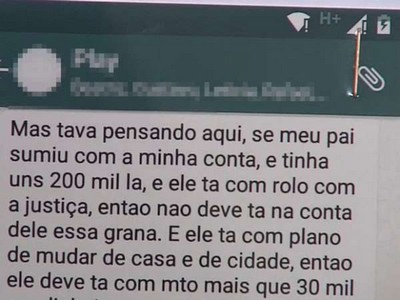 Irmãs combinam por WhatsApp assalto do próprio pai