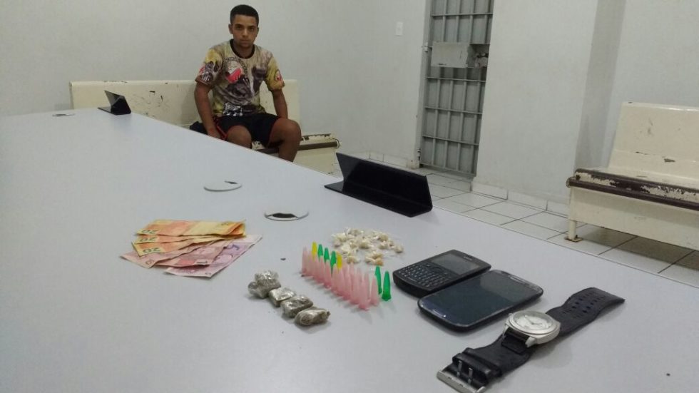 Rocam prende jovem com drogas no Tóffoli