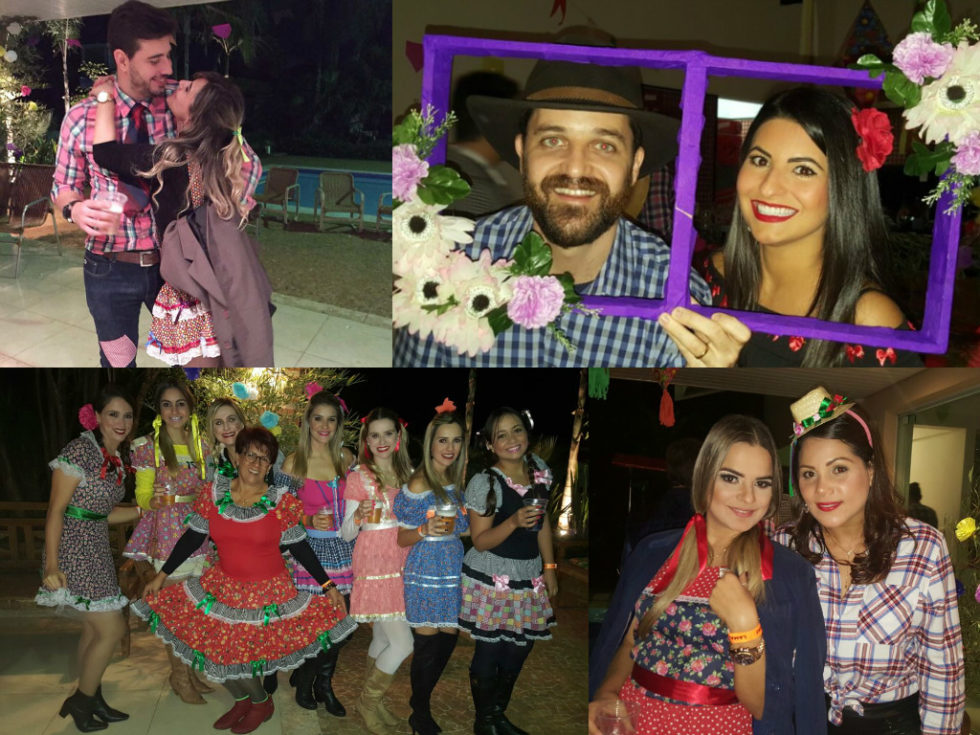 Festa junina, amigos e muita animação envolvidas