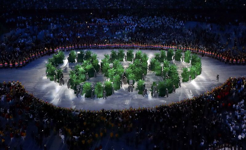 Rio de Janeiro - Cerimônia de abertura dos Jogos Olímpicos Rio 2016, no Maracanã (Reuters/Fabrizio Bensch/Direitos Reservados)