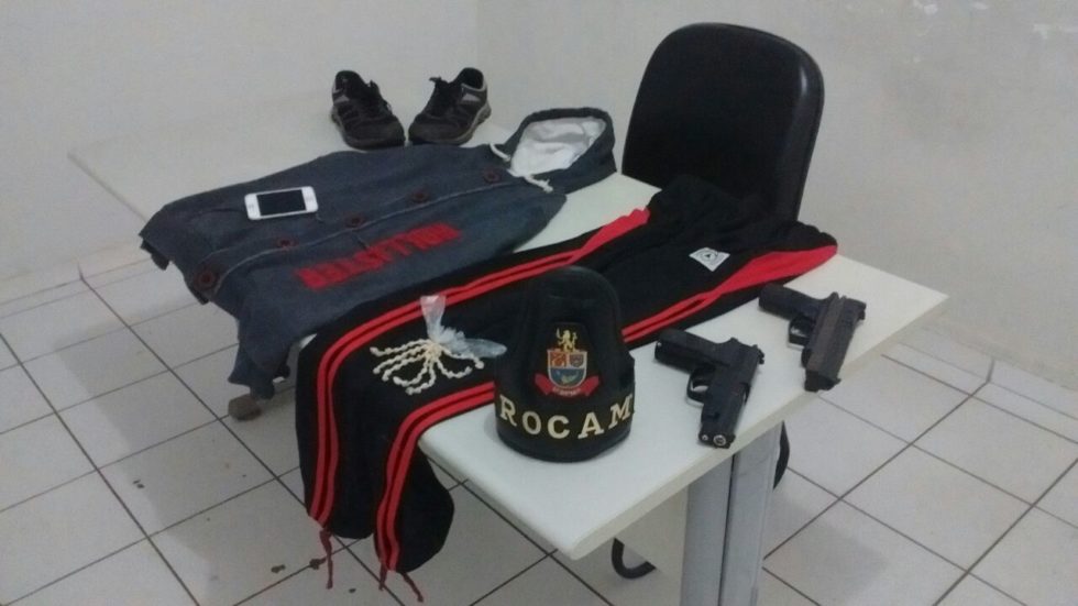 Rocam prende assaltante de posto com drogas