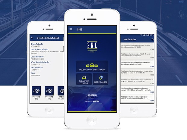 Aplicativo oferece desconto de 40% em multas