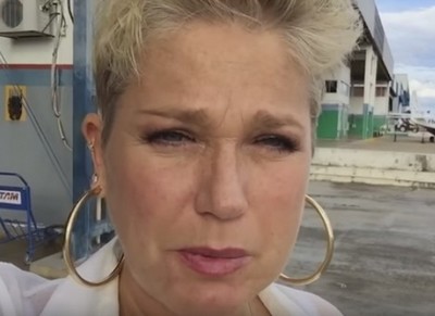 Xuxa grava relato após pouso de emergência