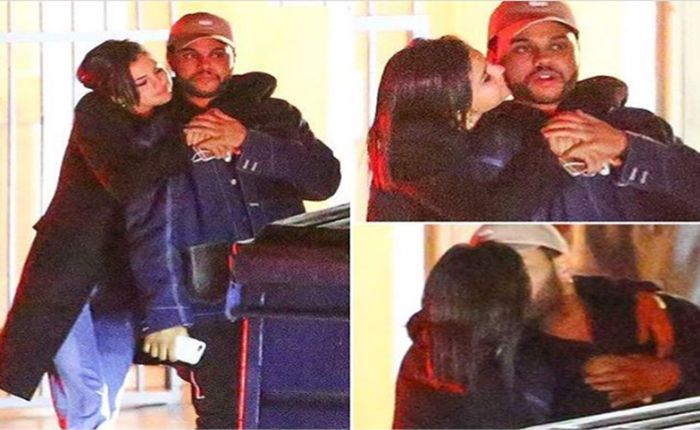 Selena e The Weeknd são fotografados aos beijos