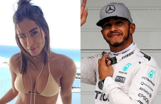 Tá rolando? Anitta encontra Lewis Hamilton no México