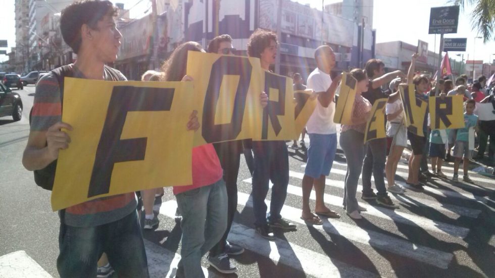 Marília tem protesto contra Reforma da Previdência
