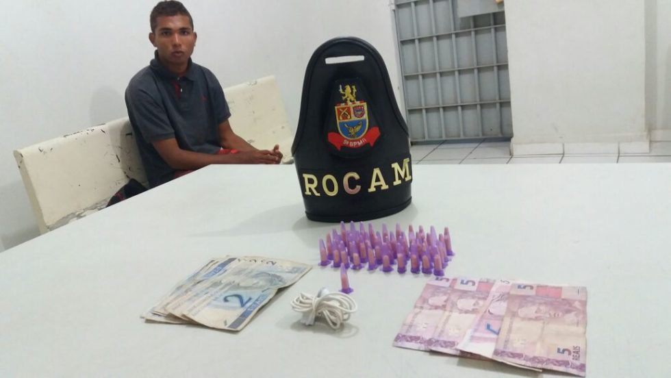 Rocam prende jovem com crack no Pq. das Nações