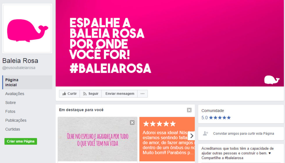 Baleia Rosa: game incentiva pessoas a fazerem o bem