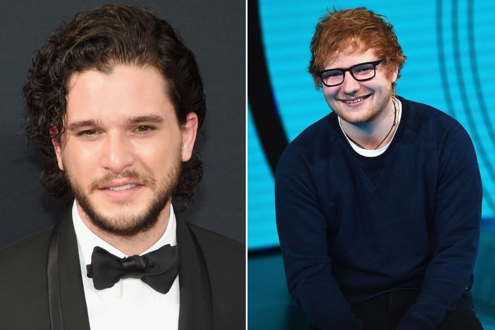 ‘Você é o Jon Snow?’, perguntou Ed Sheeran a Kit Harington no banheiro