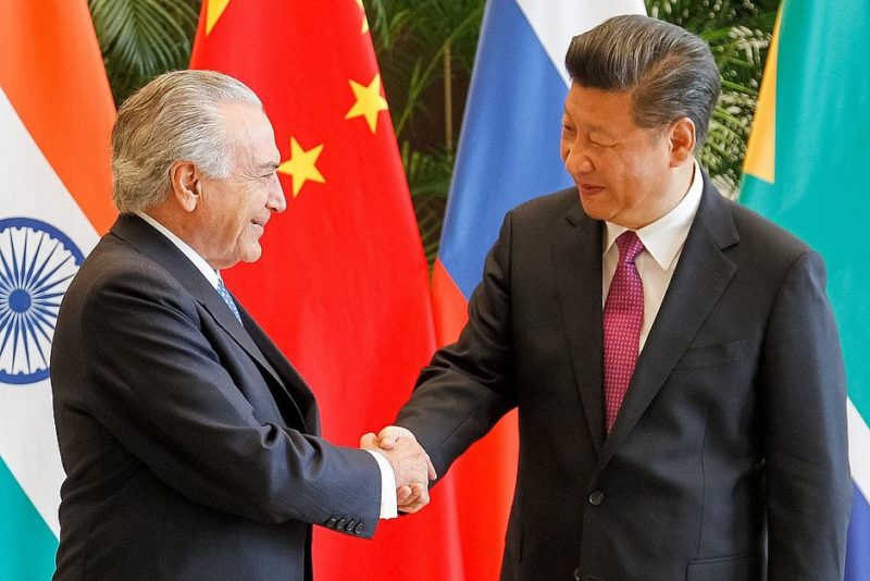 Interesse da China pelo Brasil impressiona Temer