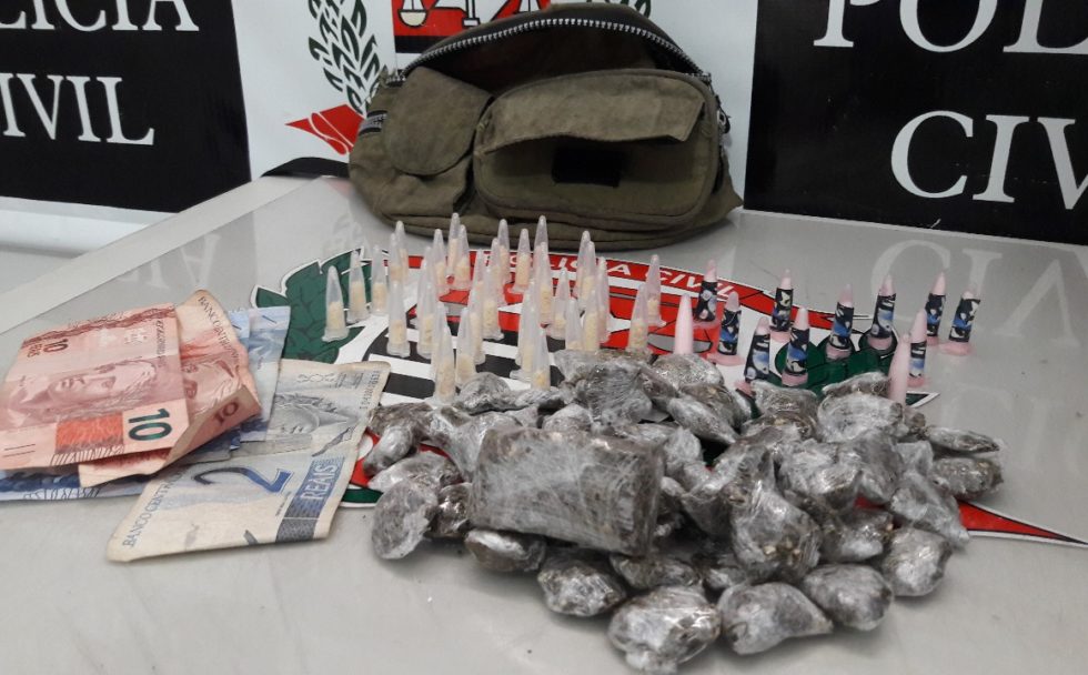 Dise apreende adolescente com drogas no Tóffoli