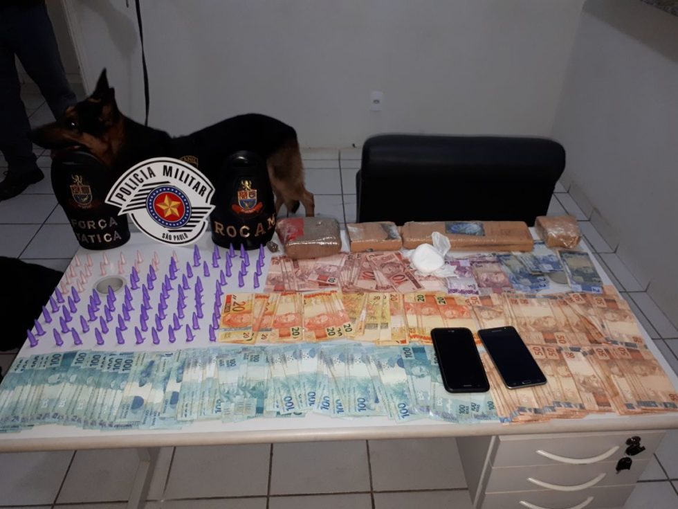 PM prende borracheiro com drogas e R$ 15 mil