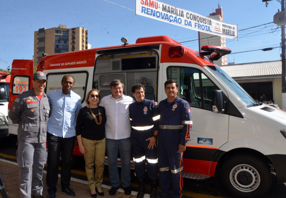 Samu recebe três novas ambulâncias em Marília