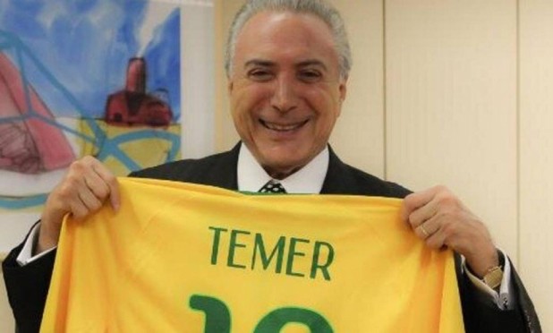 Temer parabeniza Seleção Brasileira via Twitter