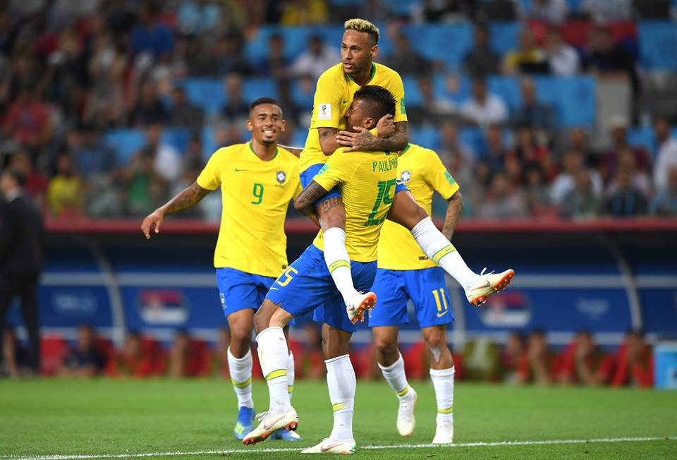 Brasil bate a Sérvia, garante ponta de grupo e encara México nas oitavas