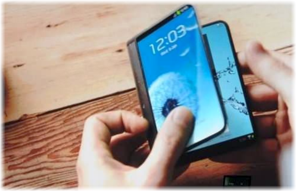 Samsung desenvolve smartphone com tela dobrável