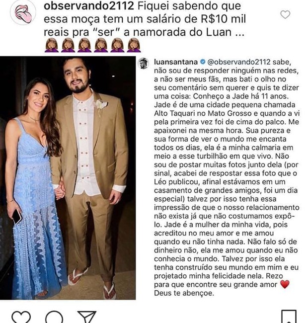 Amor de Luan Santana sobre casamento: A qualquer momento