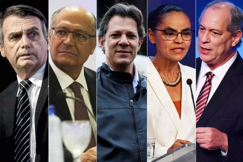 Datafolha: Bolsonaro tem 26%; Ciro 13%; Haddad 13%; Alckmin 9%; Marina 8%