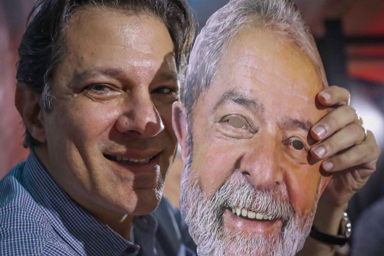 Twitter oficial de Lula celebra voto de Haddad