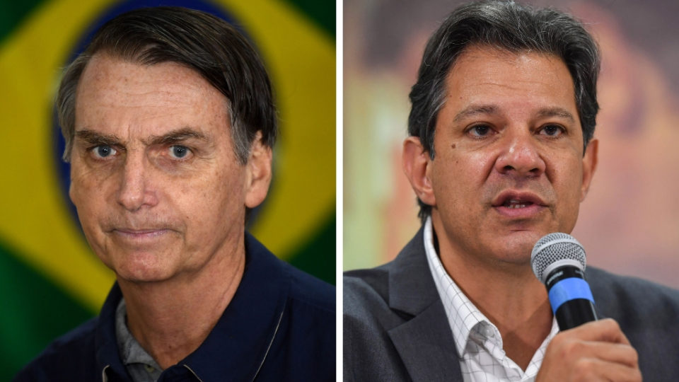 A um dia da decisão, Bolsonaro fica no Rio e Haddad, em SP