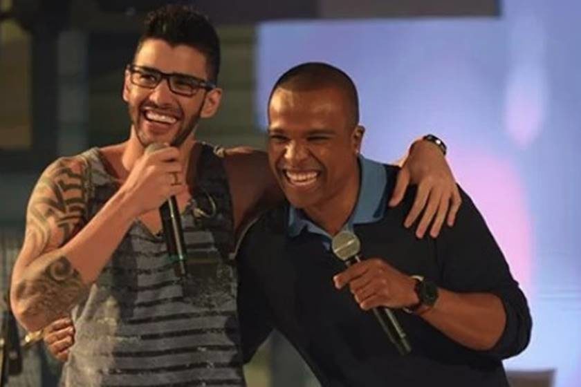 Show em SC acaba em confusão entre Alexandre Pires e Gusttavo Lima