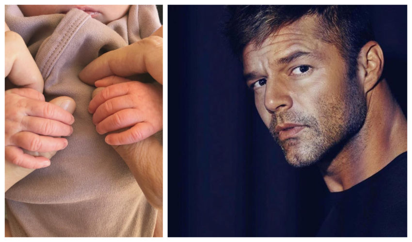 Ricky Martin dá boas-vindas à primeira filha Lucía e se emociona