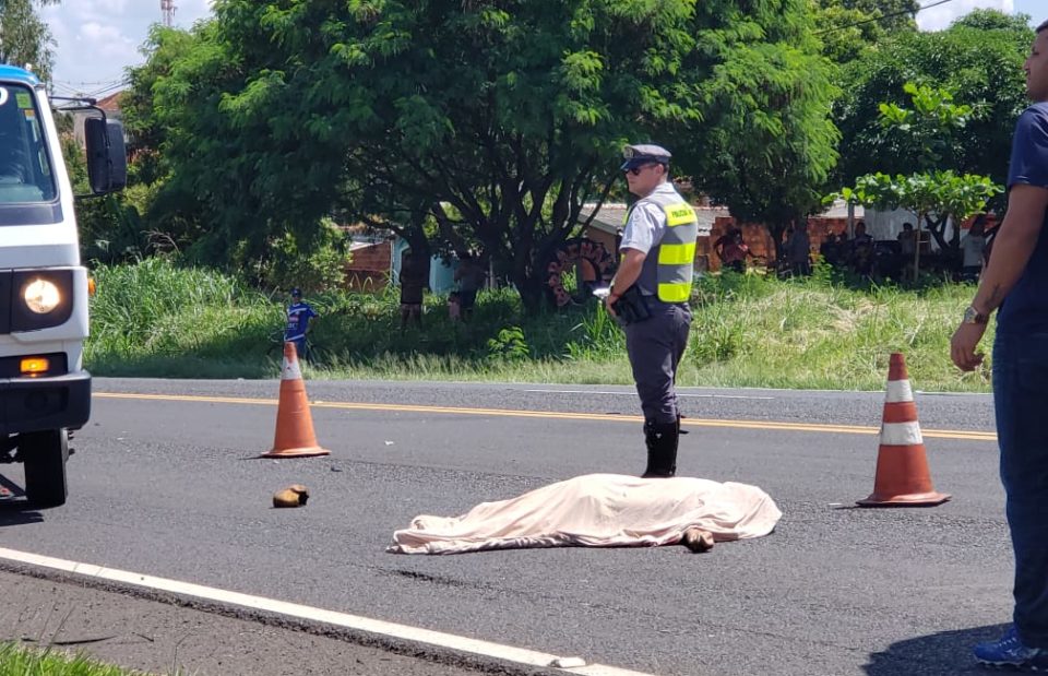 Homem morre atropelado por caminhonete na rodovia SP-294