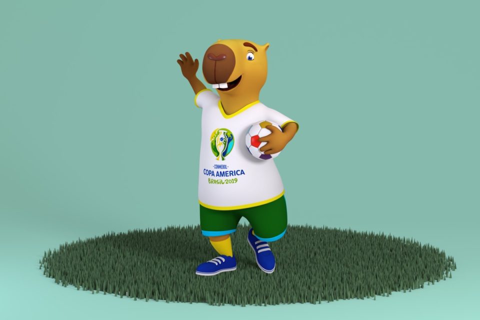 Mascote da Copa América será uma capivara e tem enquete