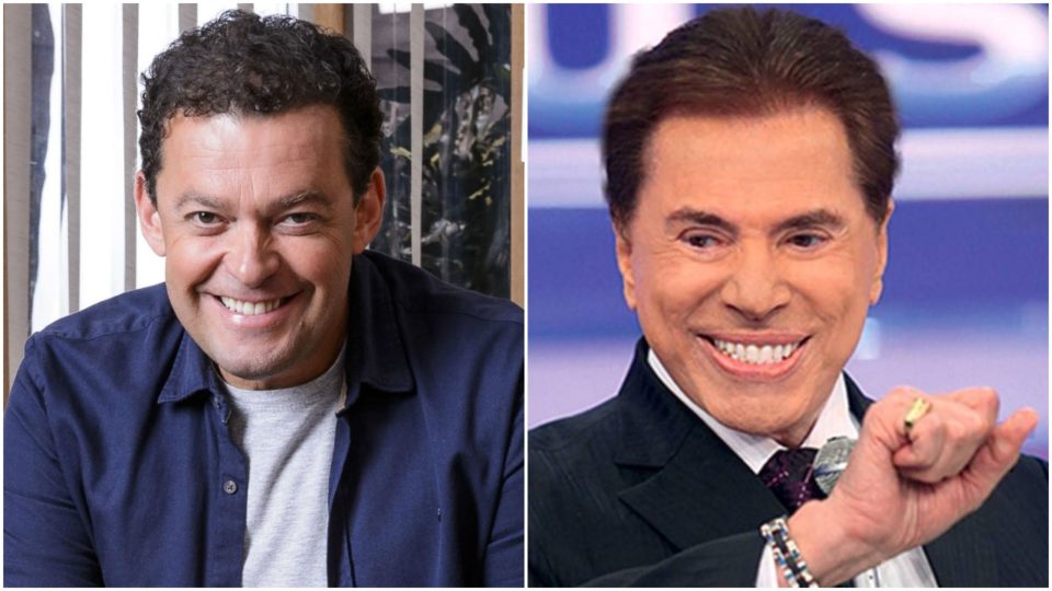 Fernando Rocha grava com Silvio Santos no SBT