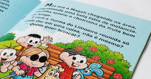 Livros em braille da ‘Turma da Mônica’ serão distribuídos nas escolas